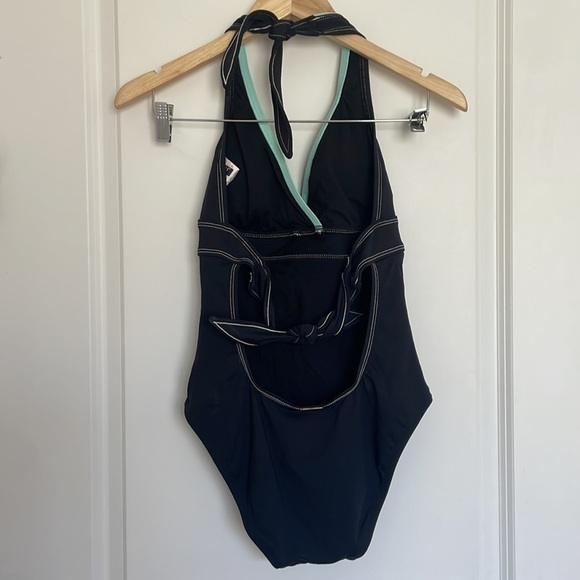 Anne Cole Collection Women’s One Piece Swimsuit Black/Teal 10 - Picture 3 of 7